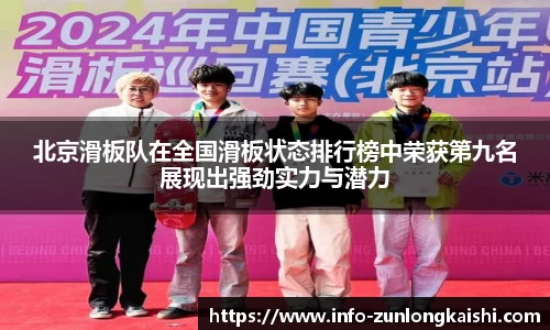 北京滑板队在全国滑板状态排行榜中荣获第九名展现出强劲实力与潜力